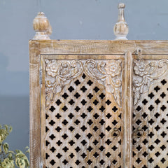 Indian Hand Carved Solid Wood Home Temple 90x40x150 cm