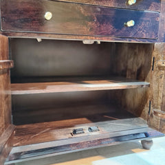 Indian Hand Carved Solid Wood Home Temple 82x50x178 cm