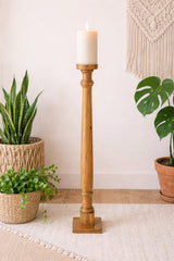 Hand Carved Large Floor Standing Candle Stand 160cm height