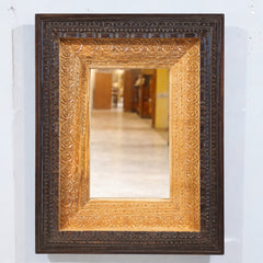 Mehrab Hand Carved Solid Wooden Mirror Frame 60x6x80 cm