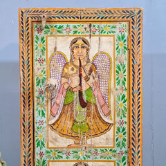 Indian Furniture Hand Painted Solid Wood Cabinet 60X40X150 Cm