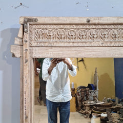 Hand Carved Solid Wooden Mirror Frame 94X10X176 cm