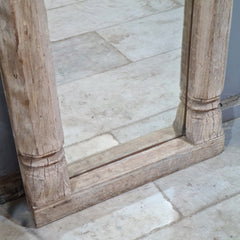 Hand Carved Solid Wooden Mirror Frame Natural 71X8X170 cm