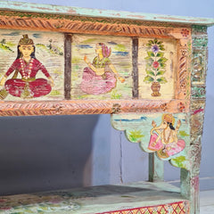 Hand Painted Solid Wood Console Table 156X40X92 cm