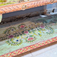 Hand Painted Solid Wood Console Table 156X40X92 cm
