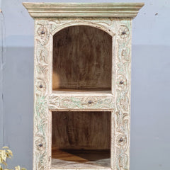 Indian Hand Carved Solid Wood Bookshelf 58X40X175 Cm