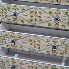 Hand Painted Solid Wood Chest of Drawer 90X40X90 cm