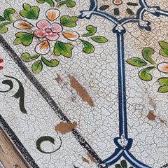 Hand Painted Solid Wood Chest of Drawer 90X40X90 cm