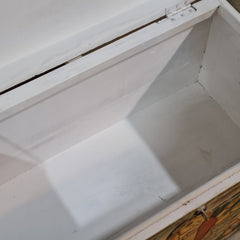 Indian Furniture Hand Painted Solid Wood Blanket Box 72X40X45 cm