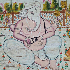 Indian Furniture Hand Painted Solid Wood Blanket Box 72X40X45 cm