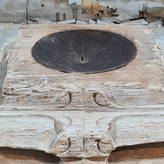 Antique Hand Carved Candle Holder Stand 25X25X20 cm