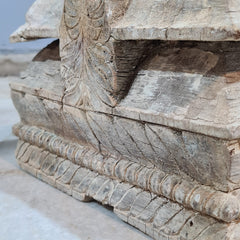 Antique Hand Carved Candle Holder Stand 25X25X21 cm