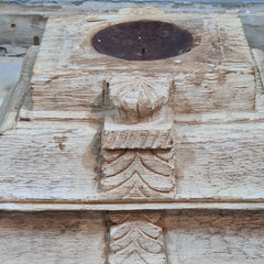 Antique Hand Carved Candle Holder Stand 26X20X23 cm