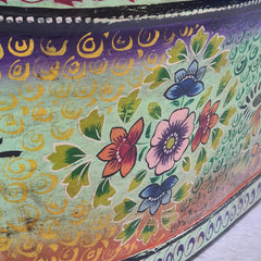 Antique Hand Painted on Metal Beverage Beer Party Tub 60X40X30 cm