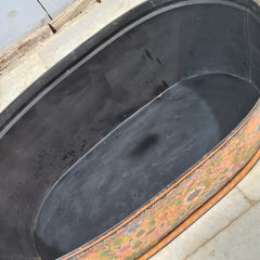 Antique Hand Painted on Metal Beverage Beer Party Tub 60X40X30 cm