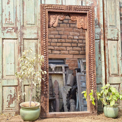 Hand Carved Solid Wooden Mirror Frame 84X9X168 cm
