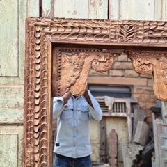 Hand Carved Solid Wooden Mirror Frame 84X9X168 cm