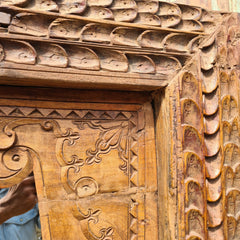 Hand Carved Solid Wooden Mirror Frame 84X9X168 cm