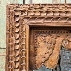 Hand Carved Solid Wooden Mirror Frame 84X9X168 cm