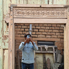 Hand Carved Solid Wooden Mirror Frame 94X10X176 cm
