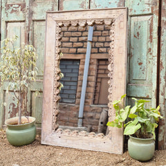 Hand Carved Solid Wooden Mirror Frame 89X124 cm