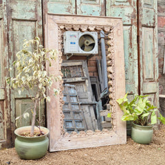 Hand Carved Solid Wooden Mirror Frame 89X124 cm