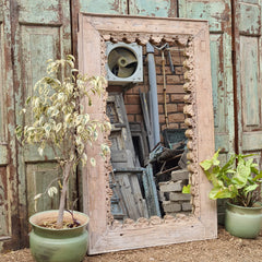 Hand Carved Solid Wooden Mirror Frame 89X124 cm