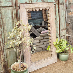 Hand Carved Solid Wooden Mirror Frame 89X124 cm