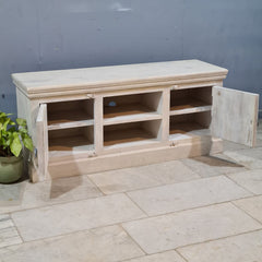 Indian Hand Carved Solid Hard Wood TV Unit 150X45X65 cm