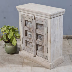 Indian Vintage Hand Carved Solid Wood Cabinet 67X31X81 Cm
