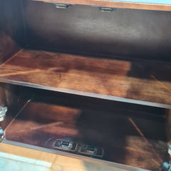 Avalon Indian Solid Wood Printed 3 Door Sideboard Nat