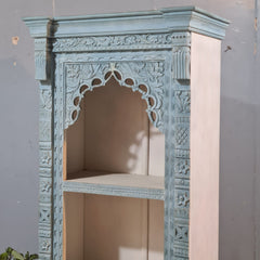 Indian Antique Hand Carved Solid Wood Bookshelf