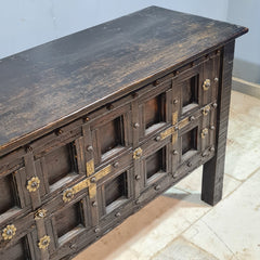 Indian Furniture Solid Hard Wood Carved Console Table