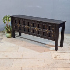 Indian Furniture Solid Hard Wood Carved Console Table