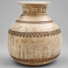 Product Features: SKU: MMPIE56117 Type: Wooden Brass Worked Pot / Planter Dimensions: 18 × 18 × 29 cm (W × D × H)Material: Make My Piece Australia.