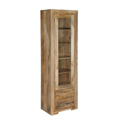 Avalon INDIAN WOODEN DISPLAY CABINET ZEN MANGO 60X40X200 CM