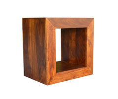 Boston Zen Contemporary Solid Wood Cube Bookshelf