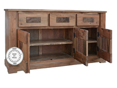 Solid Wood Indian Sideboard large Natural 160x45x85 cm