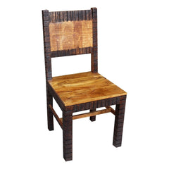 MADE TO ORDER Indian Lyon Wooden Seating Chair Chocolate Brown 45x44x95 cm