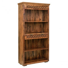 Addison Hand Carved Large Bookcase with 1 Drawer