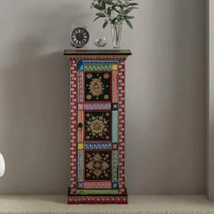 Brush & Timber Handmade Mango Wood Handpainted Cabinet