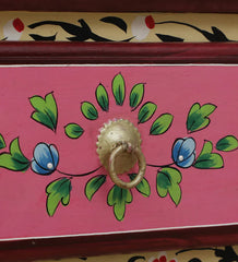 Solid Wood Hand-Painted Cabinet