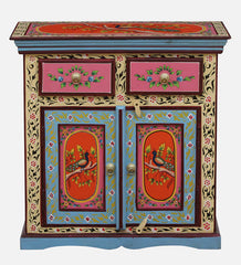 Solid Wood Hand-Painted Cabinet