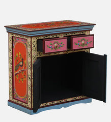 Solid Wood Hand-Painted Cabinet