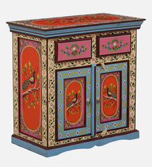 Solid Wood Hand-Painted Cabinet