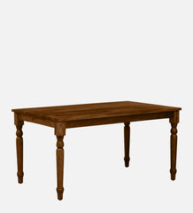 Shanti Surprise Sheesham Wood 6 Seater Dining Table in Scratch Resistant Provincial Teak Finish