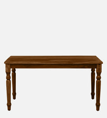 Shanti Surprise Sheesham Wood 6 Seater Dining Table in Scratch Resistant Provincial Teak Finish