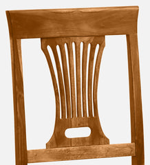 Shanti Surprise Sheesham Wood Dining Chair in Scratch Resistant Rustic Teak Finish (Set Of 2)