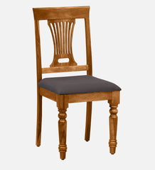 Shanti Surprise Sheesham Wood Dining Chair in Scratch Resistant Rustic Teak Finish (Set Of 2)