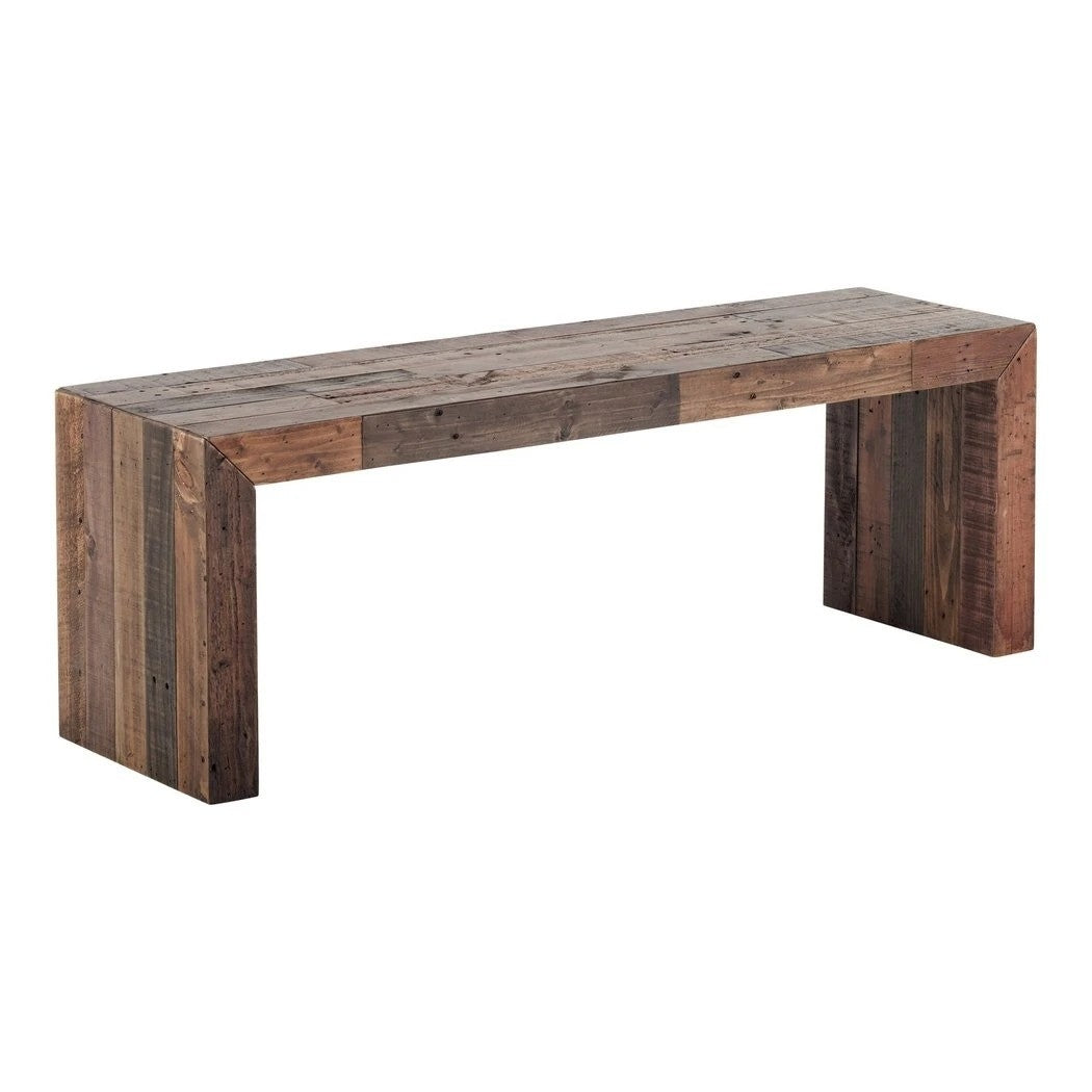 Industrial Brown Vintage Bench Small Light Brown